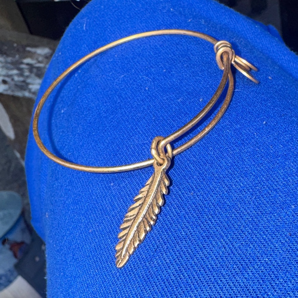 Alex and Ani Feather Bangle Bracelet
